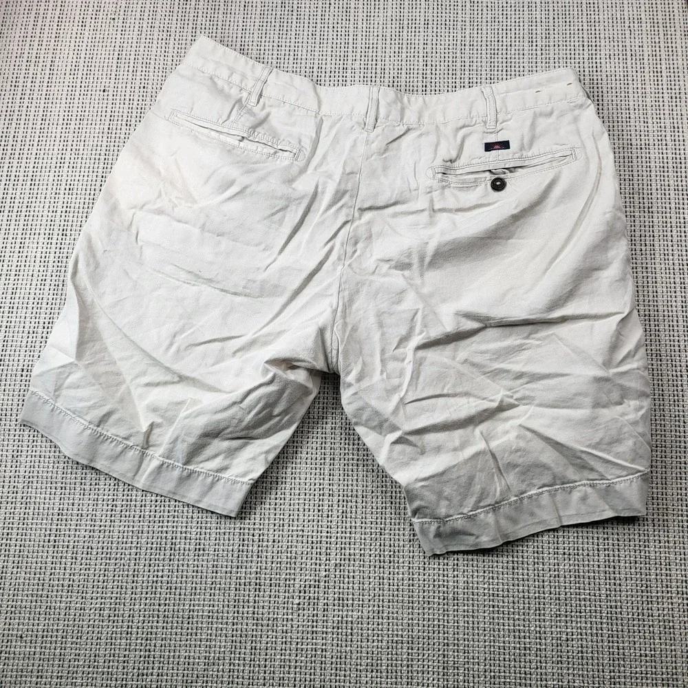 Faherty Shorts Mens 35 Beige Chino Lightweight 10‎ Inseam Casual Summer